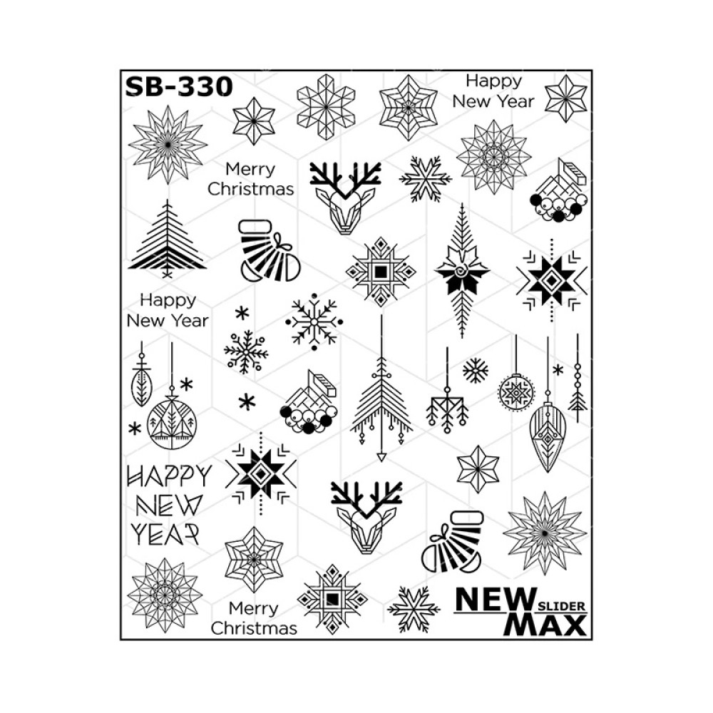 Слайдер-дизайн New Max SB-330 Новорічна геометрія