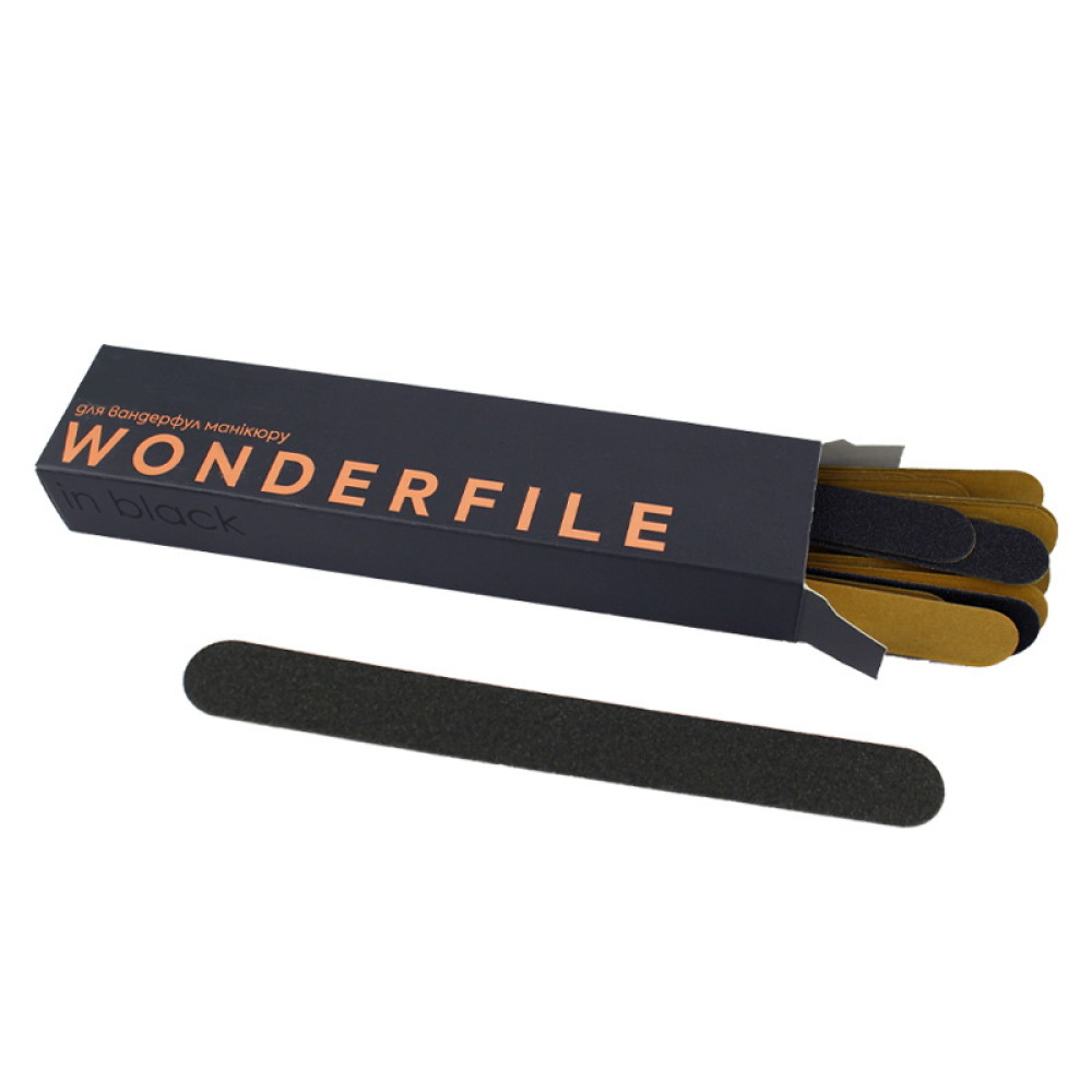 Змінні файли для пилки Wonderfile 13x1.5 см 100 грит прямі 50 шт колір чорний