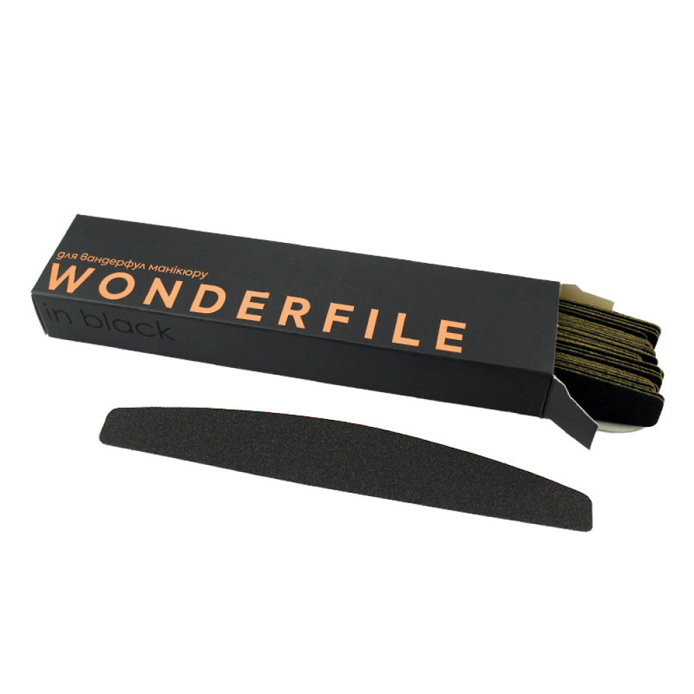 Сменные файлы для пилки Wonderfile 16.2x2.4 см. 240 грит. полумесяц. 50 шт.. цвет черный