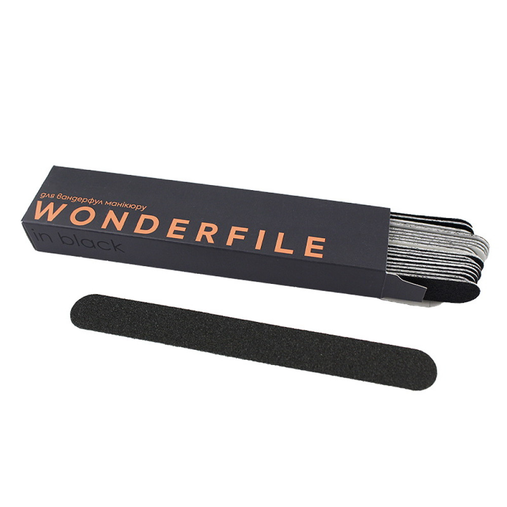 Сменные файлы для пилки Wonderfile 16x1.8 см. 180 грит. прямые. на мягкой основе. 20 шт.. цвет черный