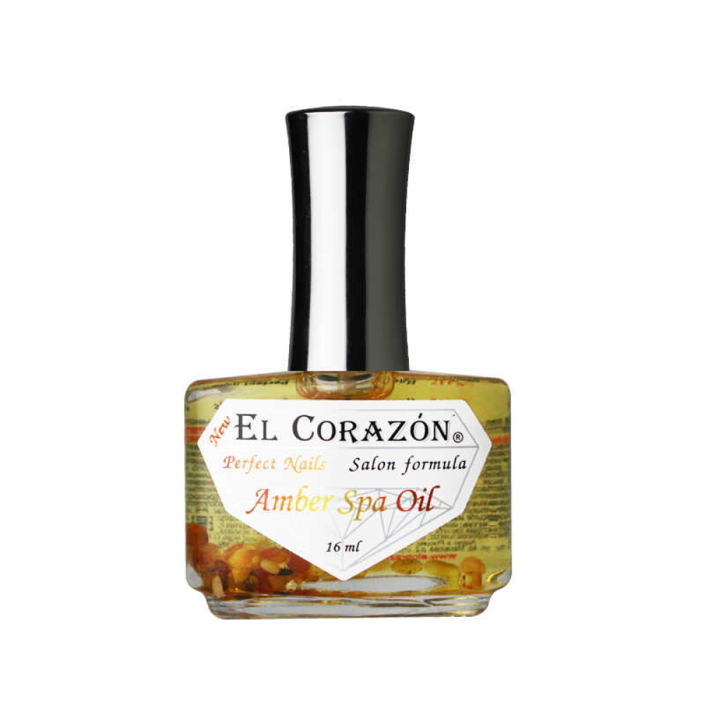 СПА-Сироватка для нігтів EL Corazon Amber Spa Oil з бурштином і лікувальними олійками, № 437, 16 мл
