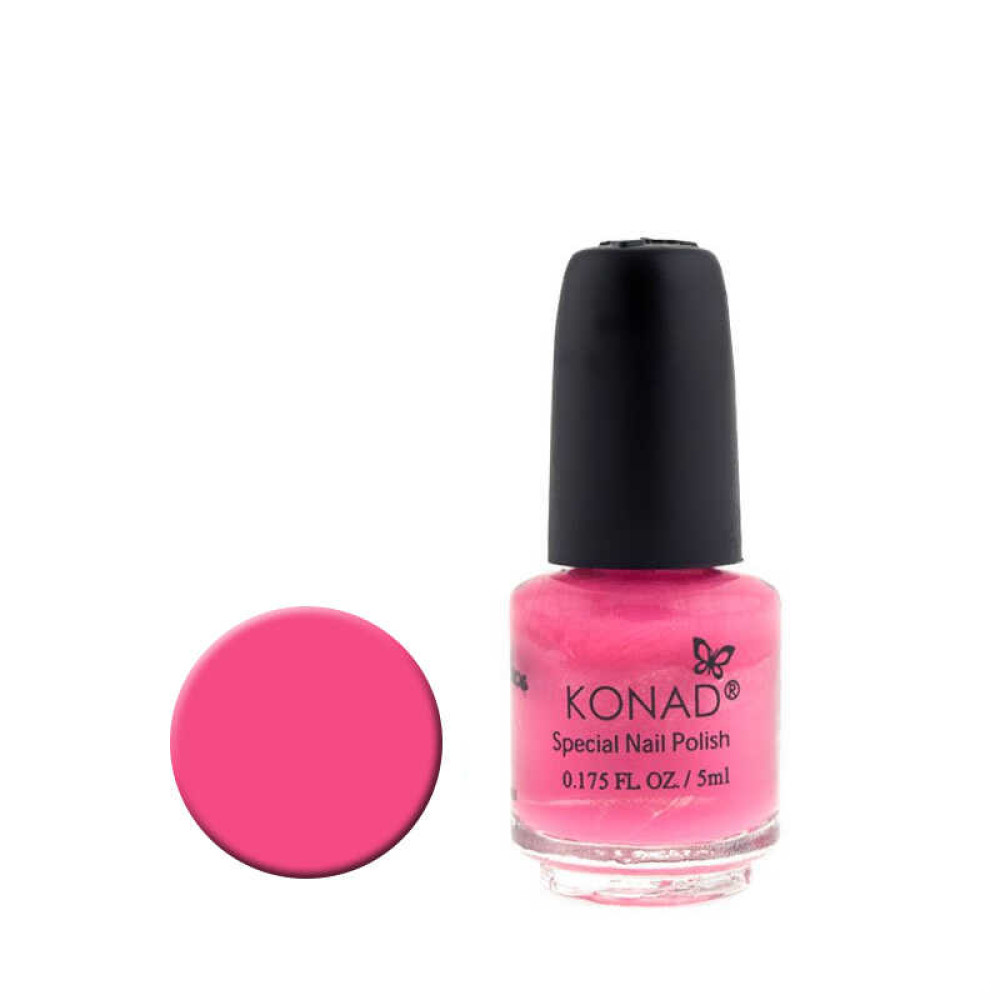 Спеціальний лак для стемпінга KONAD 5 мл Pink Pearl / Перламутрово-рожевий