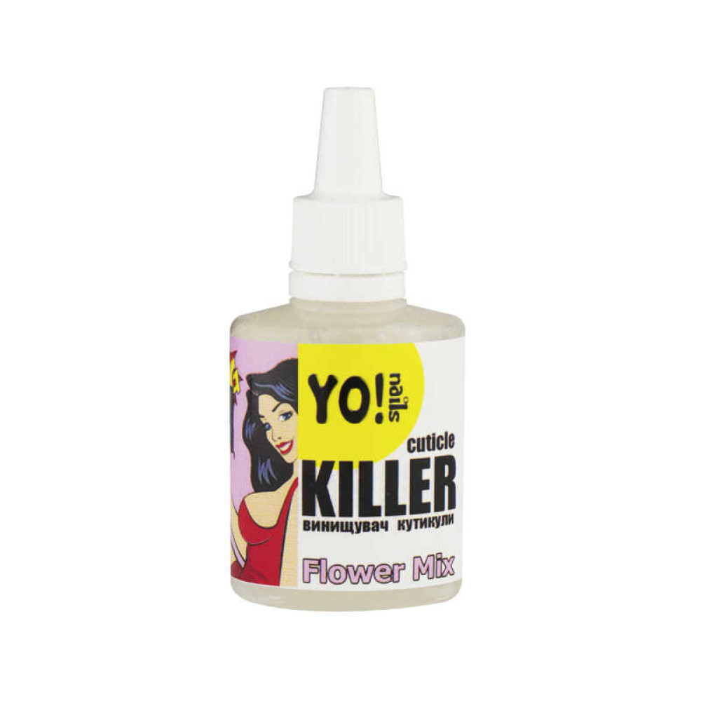Средство для удаления кутикулы Yo Nails Cuticle Killer Flower Mix. 30 мл
