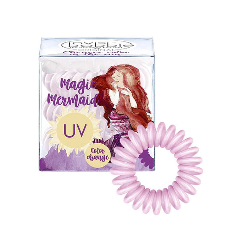 Термо резинка-браслет для волос Invisibobble ORIGINAL Coral Cha-Cha, цвет розовый, 30х10 мм, 3 шт.