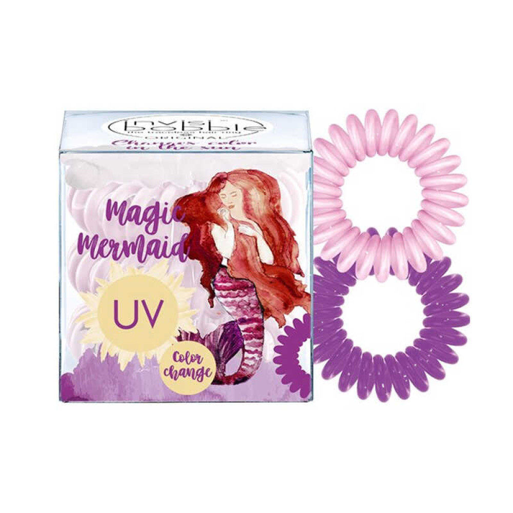 Термо резинка-браслет для волос Invisibobble ORIGINAL Coral Cha-Cha, цвет розовый, 30х10 мм, 3 шт.