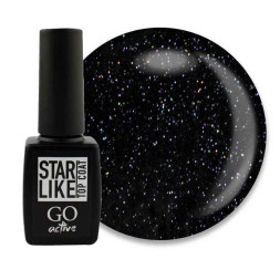 Топ для гель-лаку без липкого шару GO Active Starlike Top Coat 03 Euphoria з шимером. 10 мл Топ для гель-лаку без липкого шару GO Active Starlike Top Coat 03 Euphoria з шимером. 10 мл