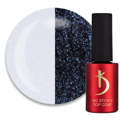 Топ для гель-лака без липкого слоя Kodi Professional No Sticky Top Coat Sparkle. с голографическими частицами. 7 мл