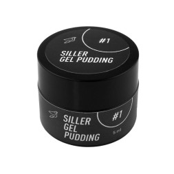 Твердий гель-лак Siller Professional Gel Pudding 001 Black. чорний. 5 мг