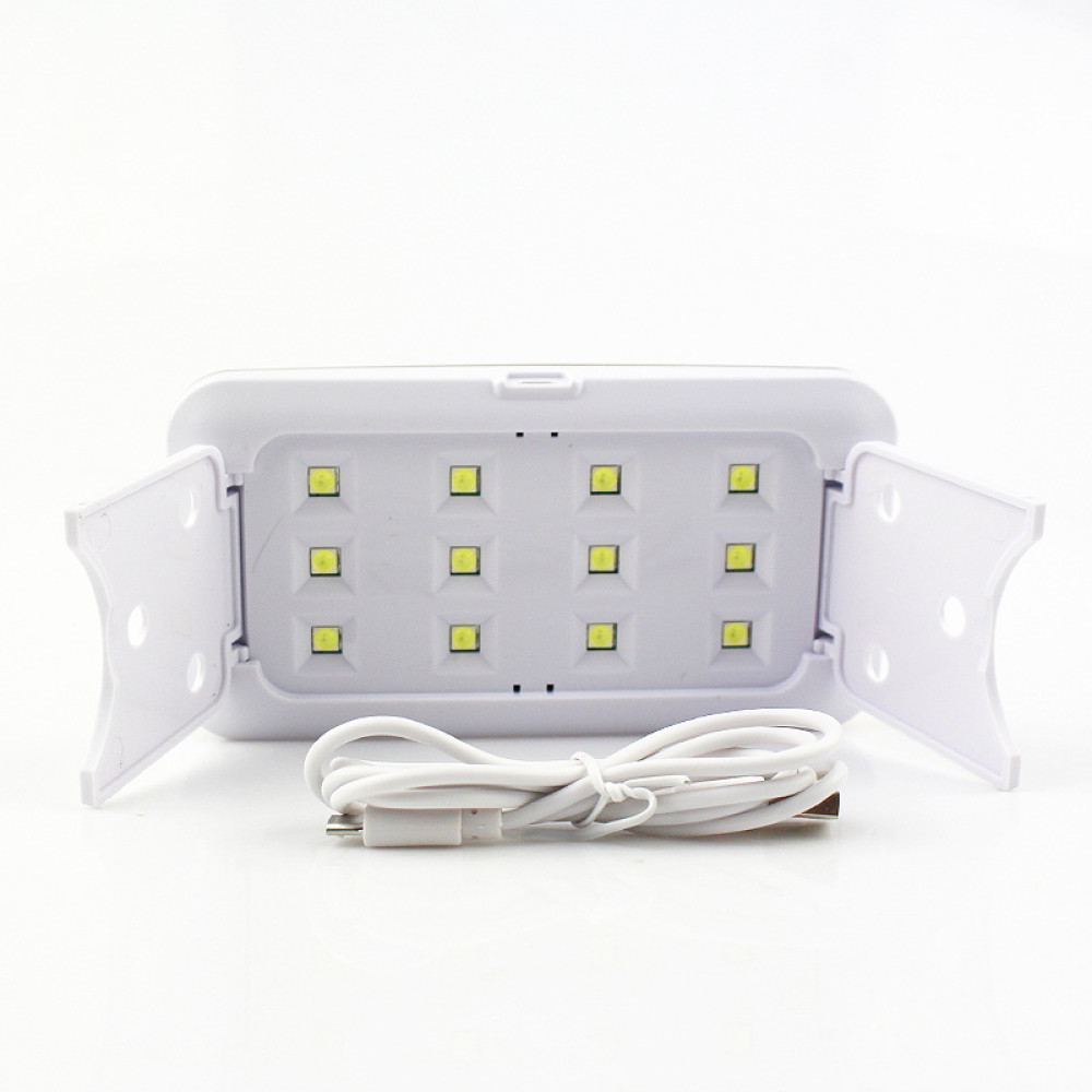 УФ LED лампа светодиодная Blueque Mini 6 36 Вт с USB кабелем, таймер 60, 120 сек, цвет черный