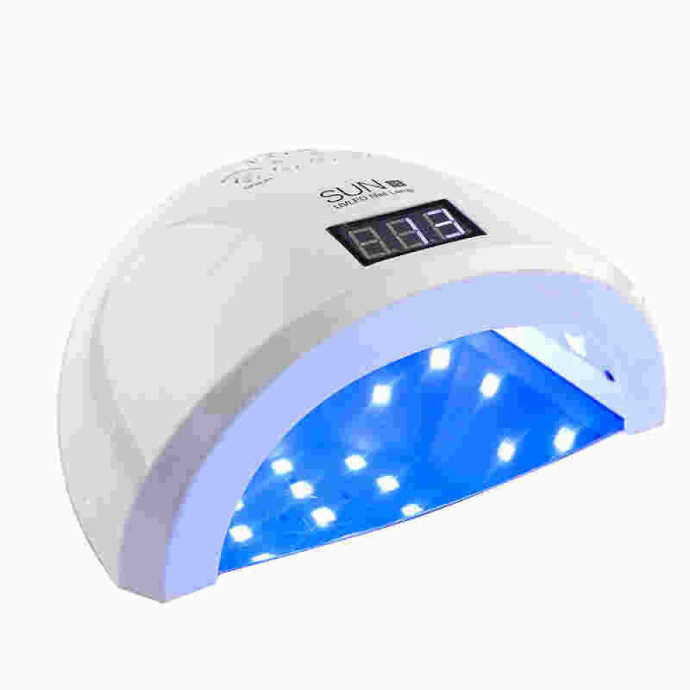 УФ LED-лампа F.O.X SUN 1s, 48 Вт, таймер 10,30,60,99 сек, с дисплеем, цвет белый