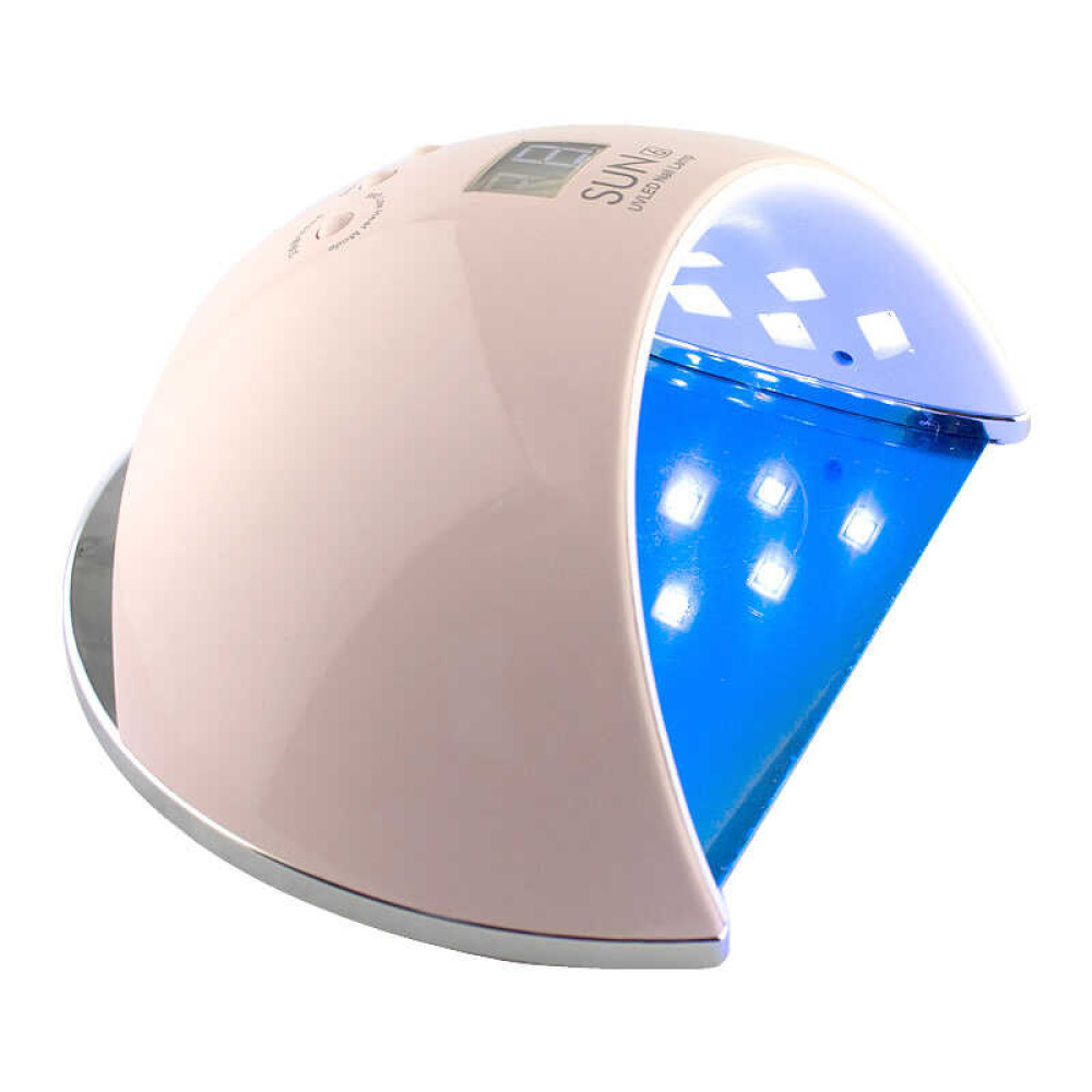УФ LED-лампа Global Fashion SUN 6, 48 Вт, таймер 30,60,99 сек, цвет розовый