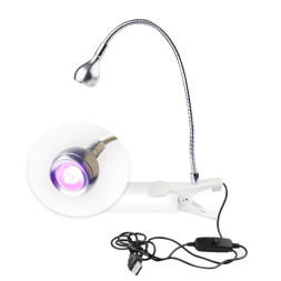 УФ LED лампа светодиодная Fashion UV LED Nail Curing Lamp 3 Вт от USB с прищепкой. цвет серебро