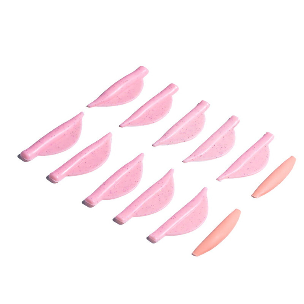 Валики силиконовые для ламинирования ресниц ZOLA Pinky Shiny Pads (XS, S, M, L, XL)