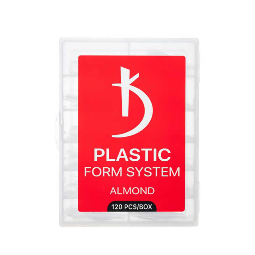 Верхние формы для наращивания ногтей Kodi Professional Almond. миндаль. прозрачные. 120 шт.