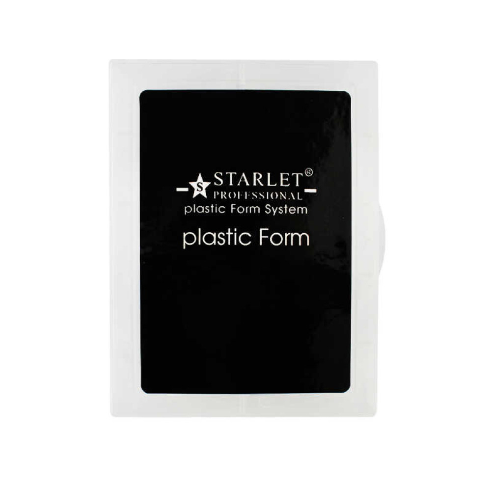 Верхние формы для наращивания ногтей Starlet Professional с разметкой, прозрачные, 120 шт.
