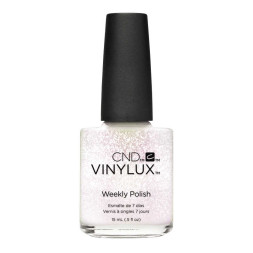 Лак CND Vinylux Weekly Polish 262 Ice Bar белое серебро. 15 мл