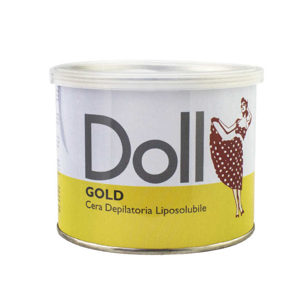Віск для депіляції в банці Doll золото, 400 мл
