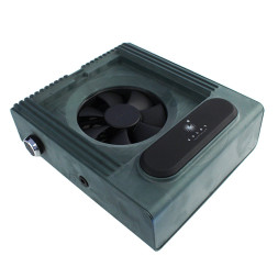 Вытяжка для маникюра Bucos Cyclone V1 с НЕРА-фильтром 100 Вт. 22.5х21х7 см. цвет зеленый