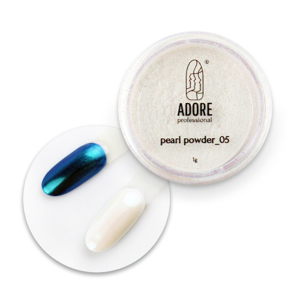 Перлинне втирання Adore Professional Pearl Powder 05. бірюзово-рожеві перли. 1 г