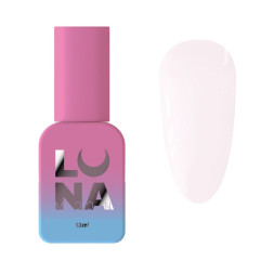 Жидкий гель Luna Light Acrygel 27 для наращивания молочный с блестками 13 мл
