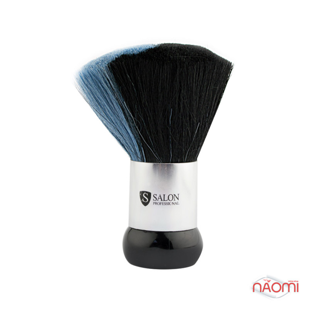 Мітелка для волосся Salon Professional велика, чорно-синя, ворс 6 см