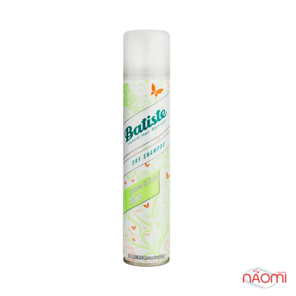 Сухой шампунь для волос - Batiste Dry Shampoo, Natural Light Bare, 200 мл