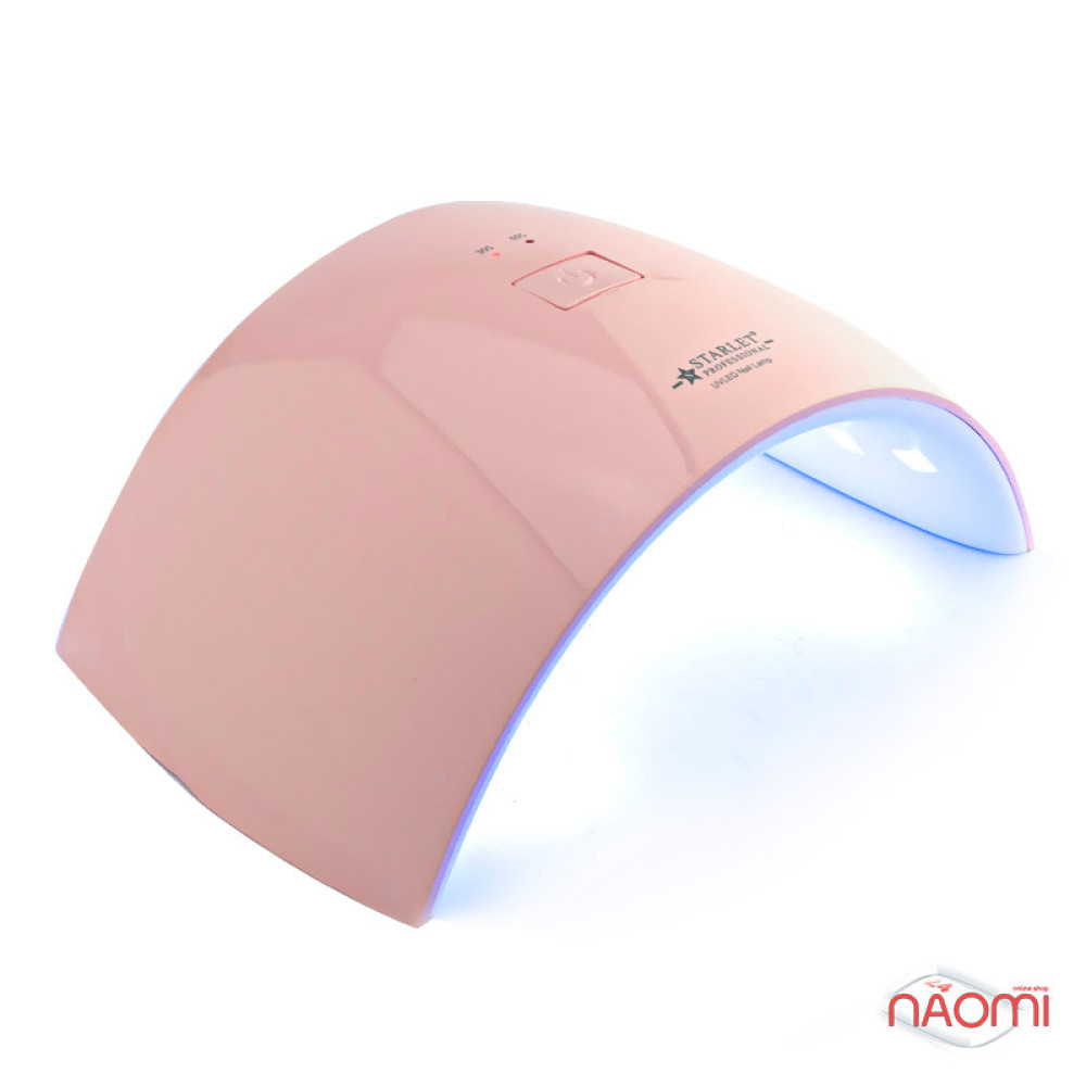 УФ LED лампа світлодіодна Starlet Professional Sun 9c 24 Вт, 30 і 60 с, колір рожевий